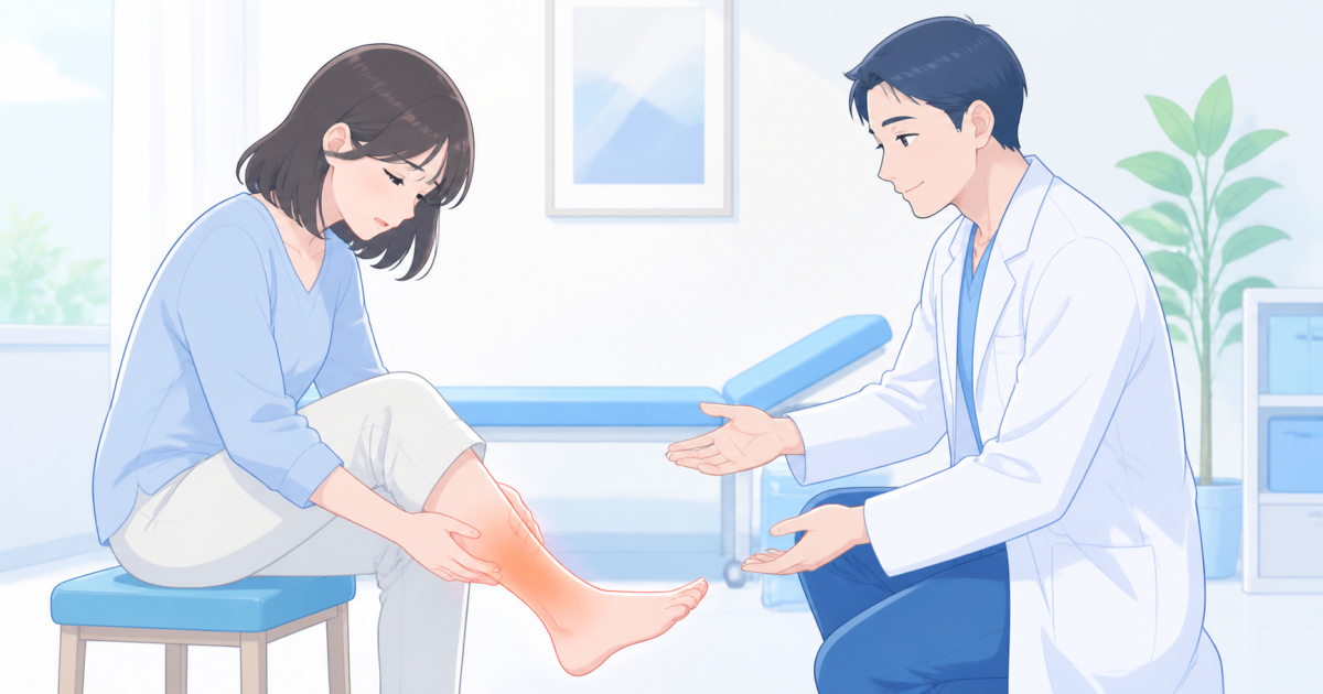 足首の捻挫で病院に行くべき？歩行時の痛みと腫れで見る受診目安